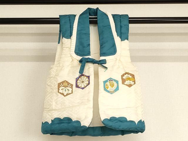 平和屋着物[]七五三　男の子　祝着・袖無し羽織セット　一つ実　鷹　松　金彩　逸品　AABJ5273ja