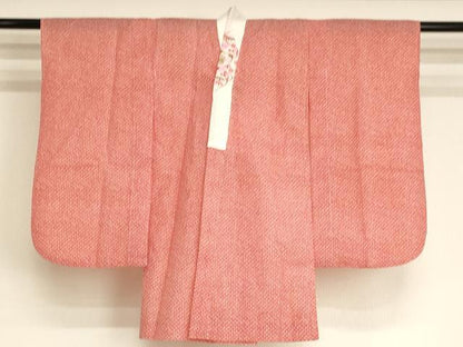 平和屋着物∵女の子　子供　長襦袢　単衣　鹿の子文　半衿刺繍　AABJ5279ja