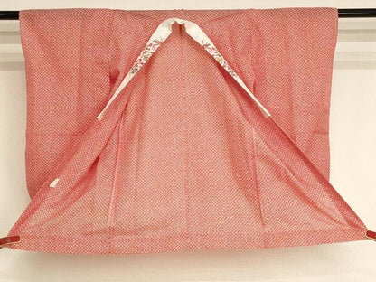 平和屋着物∵女の子　子供　長襦袢　単衣　鹿の子文　半衿刺繍　AABJ5279ja