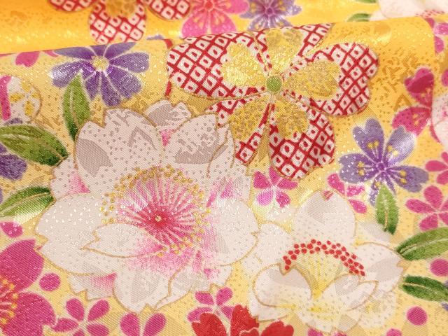 平和屋本店[]七五三　女の子　３歳　祝着　三つ身　長襦袢（単衣）・被布・小物セット 暈し染め 金彩 箱付き 洗える着物 未使用 AABJ5281ja