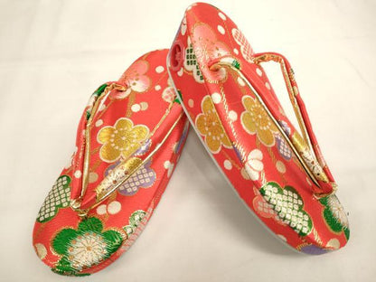 平和屋本店[]七五三　女の子　７歳　小物セット　舞梅文　金糸　箱付き　未使用　AABJ5282ja