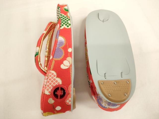 平和屋本店[]七五三　女の子　７歳　小物セット　舞梅文　金糸　箱付き　未使用　AABJ5282ja