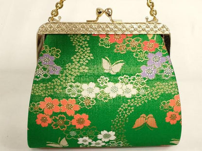 平和屋本店[]七五三　女の子　７歳　小物セット　桜舞蝶文　金糸　箱付き　未使用　AABJ5283ja