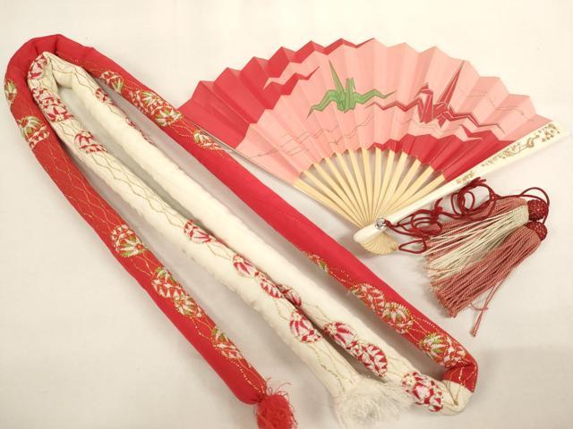 平和屋本店[]七五三　女の子　７歳　小物セット　手毬文　金糸　箱付き　AABJ5284ja
