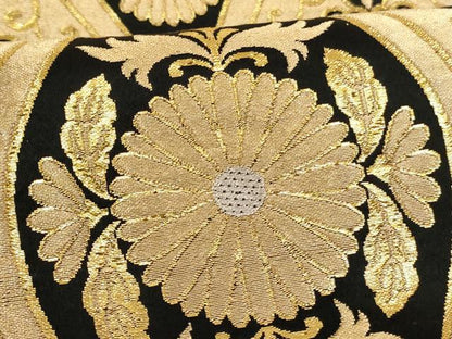 平和屋着物[]女の子 子供 全通柄袋帯 立涌花文 金銀糸 開き仕立て 逸品 AABJ5286ja