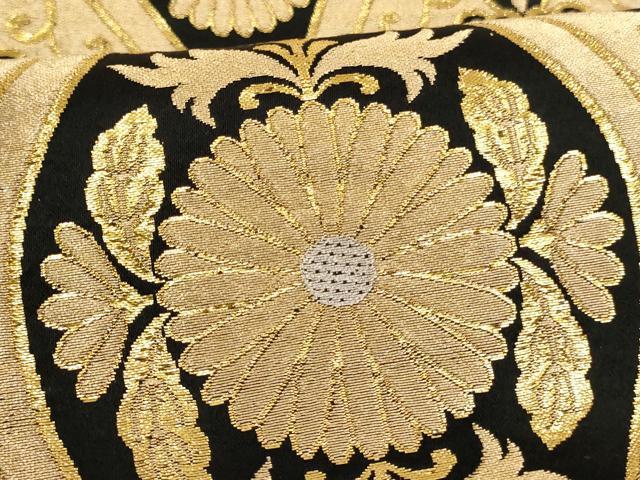 平和屋着物[]女の子 子供 全通柄袋帯 立涌花文 金銀糸 開き仕立て 逸品 AABJ5286ja