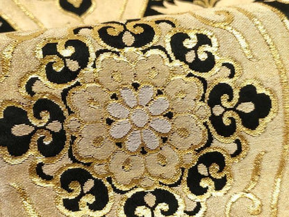 平和屋着物[]女の子 子供 全通柄袋帯 立涌花文 金銀糸 開き仕立て 逸品 AABJ5286ja