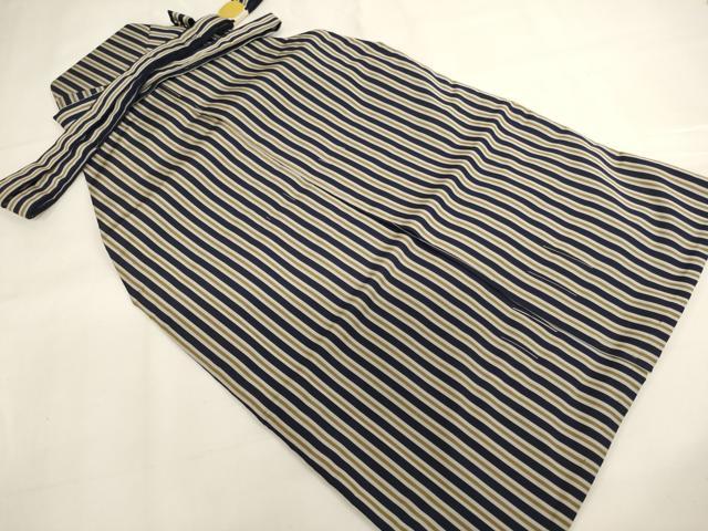 平和屋着物[]七五三　男の子　行灯袴・小物セット　縞　逸品　未使用　AABJ5299ja