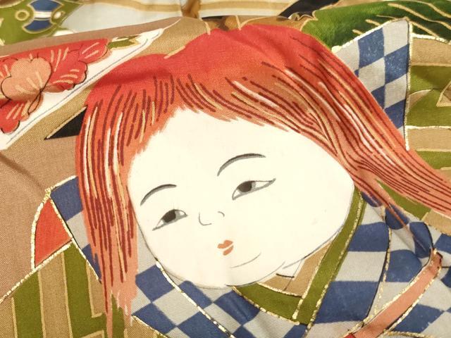 平和屋着物[]七五三　男の子　袖無し羽織　歌舞伎　金彩　逸品　AABJ5345ja