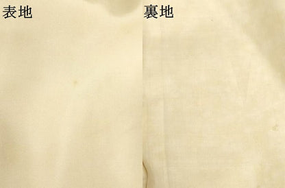 平和屋着物∵女の子　子供　長襦袢　袷　象牙色　逸品　AABJ5358ja