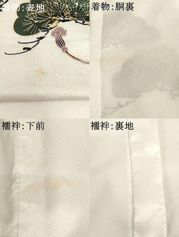 平和屋着物[]お宮参り　男の子　祝着　産着　初着　のしめ　兜　地紙風景文　金彩　逸品　AABJ5360ja