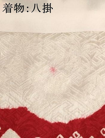平和屋着物[]お宮参り　女の子　祝着　産着　初着　のしめ　絞り　刺繍　花車文　金糸　逸品　未使用　AABJ5377ja