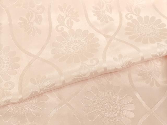 平和屋着物[]女の子 子供 長襦袢 袷 一つ身 菊地紋 薄桜色 半衿刺繍 洗える着物 AABJ5383ja