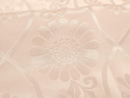 平和屋着物[]女の子 子供 長襦袢 袷 一つ身 菊地紋 薄桜色 半衿刺繍 洗える着物 AABJ5383ja
