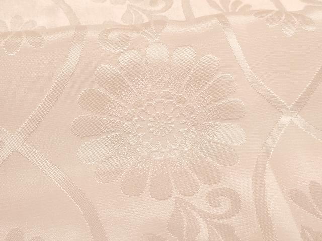 平和屋着物[]女の子 子供 長襦袢 袷 一つ身 菊地紋 薄桜色 半衿刺繍 洗える着物 AABJ5383ja