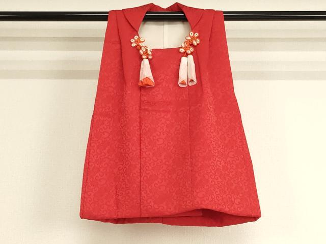 平和屋着物[]創業460年・千總　七五三　女の子　３歳　祝着　三つ身　肌襦袢（半衿刺繍）・被布セット　橘　兎　金彩　逸品　AABJ5387ja