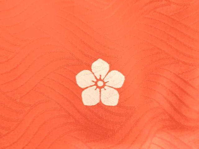 平和屋着物[]七五三　女の子　３歳　祝着　一つ身　駒刺繍　扇面花文　金彩　逸品　未使用　AABJ5391ja