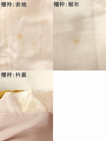 平和屋着物[]お宮参り　女の子　祝着　産着　初着　のしめ　花蝶文　金銀彩　逸品　未使用　AABJ5399ja