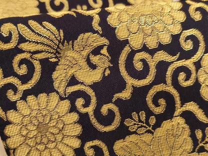 平和屋本店▼誌公帽子　金襴　鳳凰花唐草文　法衣　寺院　仏具　仏教　僧侶　神職　装束　AABJ5536ja