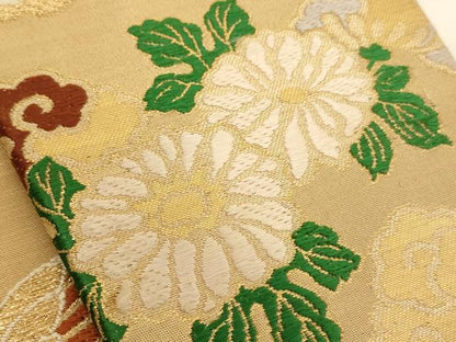 平和屋本店▼帽子　金襴　鳳凰花文　法衣　寺院　仏具　仏教　僧侶　神職　装束　AABJ5539ja