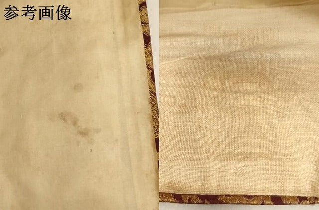 平和屋本店▼帽子　金襴　花唐草文　法衣　寺院　仏具　仏教　僧侶　神職　装束　AABJ5540ja