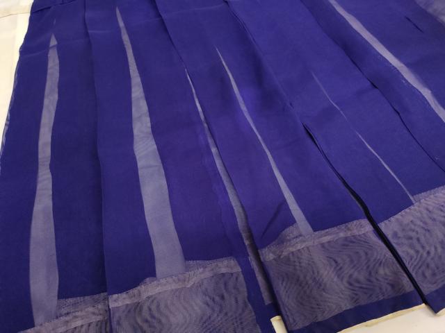平和屋本店▼夏物　法衣　色衣　紗　菖蒲色地　大重法衣店謹製　寺院　仏具　仏教　僧侶　神職　装束　AABJ5546ja