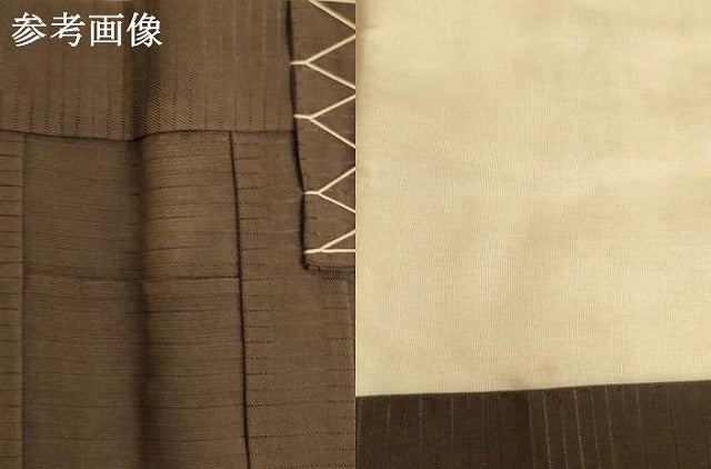 平和屋本店▼夏物　茶人　小野塚五条袈裟　絽　黒茶色地　法衣　寺院　仏具　仏教　僧侶　神職　装束　AABJ5553ja