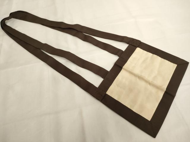 平和屋本店▼夏物　茶人　小野塚五条袈裟　絽　黒茶色地　法衣　寺院　仏具　仏教　僧侶　神職　装束　AABJ5553ja