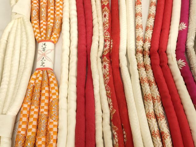 平和屋着物[]七五三　女の子　和装小物　帯締め20本セット　アンティーク　丸ぐけ　刺繍　金銀糸　逸品　未使用あり　AABJ5592ja