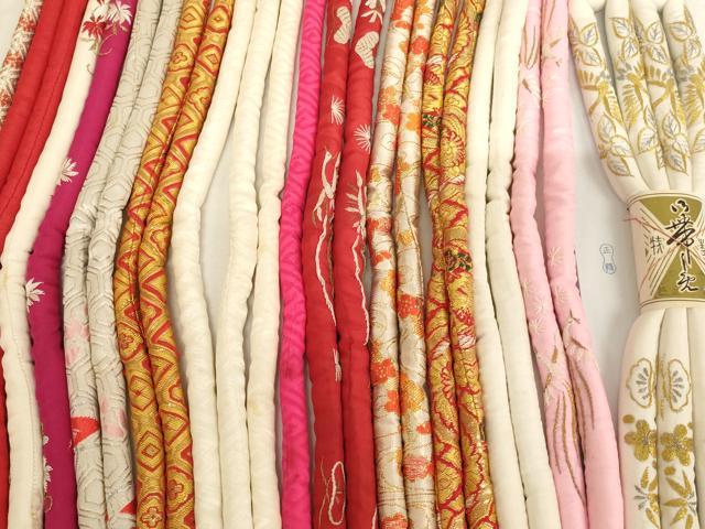 平和屋着物[]七五三　女の子　和装小物　帯締め20本セット　アンティーク　丸ぐけ　刺繍　金銀糸　逸品　未使用あり　AABJ5592ja