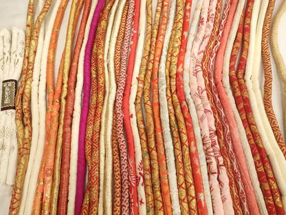 平和屋着物[]七五三　女の子　和装小物　帯締め20本セット　アンティーク　丸ぐけ　刺繍　金銀糸　逸品　未使用あり　AABJ5593ja