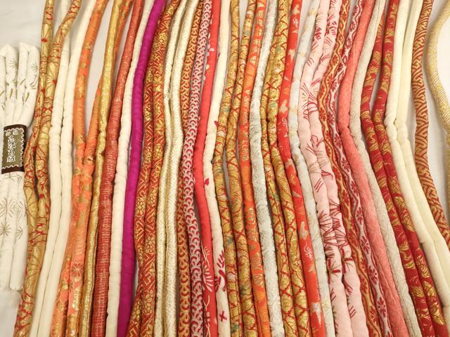 平和屋着物[]七五三　女の子　和装小物　帯締め20本セット　アンティーク　丸ぐけ　刺繍　金銀糸　逸品　未使用あり　AABJ5593ja