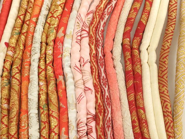 平和屋着物[]七五三　女の子　和装小物　帯締め20本セット　アンティーク　丸ぐけ　刺繍　金銀糸　逸品　未使用あり　AABJ5593ja