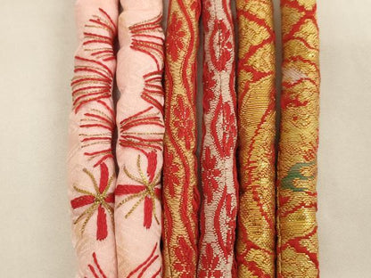 平和屋着物[]七五三　女の子　和装小物　帯締め20本セット　アンティーク　丸ぐけ　刺繍　金銀糸　逸品　未使用あり　AABJ5593ja