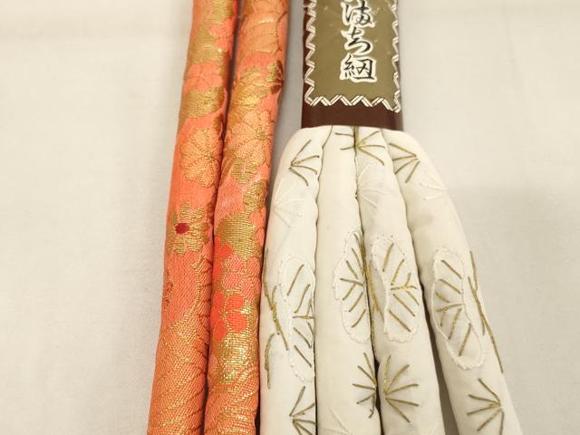 平和屋着物[]七五三　女の子　和装小物　帯締め20本セット　アンティーク　丸ぐけ　刺繍　金銀糸　逸品　未使用あり　AABJ5593ja