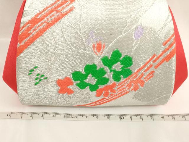 平和屋着物[]七五三　女の子　和装小物　バッグまとめて5点　がま口　舞花文　手毬文　金銀糸　逸品　AABJ5595ja