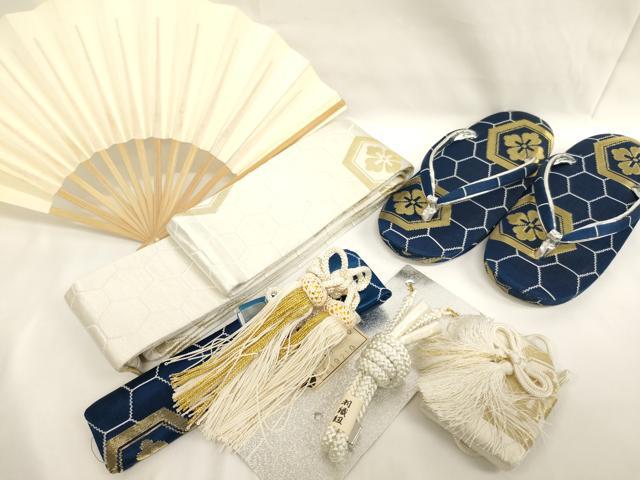 平和屋着物[]七五三　男の子　和装小物セット　亀甲花文　逸品　AABJ5600ja