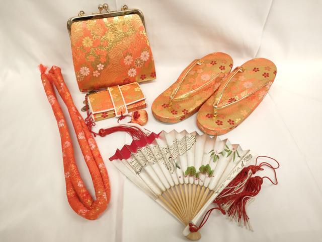 平和屋着物[]七五三　女の子　和装小物セット　舞花文　逸品　AABJ5603ja