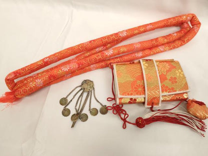 平和屋着物[]七五三　女の子　和装小物セット　舞花文　逸品　AABJ5603ja
