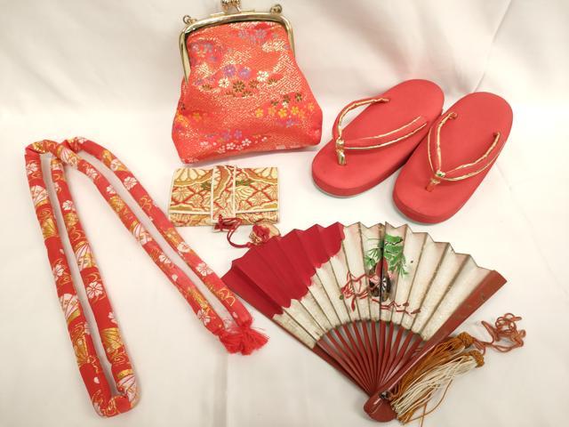 平和屋着物[]七五三　女の子　和装小物セット　舞花文　逸品　AABJ5604ja
