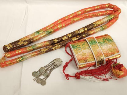 平和屋着物[]七五三　女の子　和装小物セット　草花文　逸品　AABJ5605ja