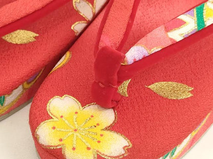 平和屋着物[]七五三　女の子　和装小物セット　舞桜文　逸品　AABJ5609ja