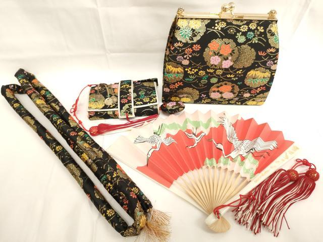 平和屋着物[]七五三　女の子　和装小物セット　雪輪花文　逸品　AABJ5613ja