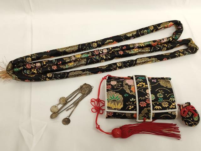 平和屋着物[]七五三　女の子　和装小物セット　雪輪花文　逸品　AABJ5613ja