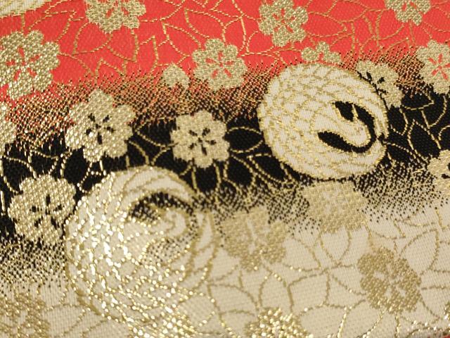 平和屋着物[]七五三　女の子　和装小物セット　鶴丸花文　逸品　AABJ5616ja