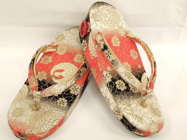 平和屋着物[]七五三　女の子　和装小物セット　鶴丸花文　逸品　AABJ5616ja