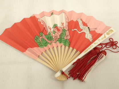 平和屋着物[]七五三　女の子　和装小物セット　亀甲花文　鶴　金糸　箱付き　逸品　AABJ5624ja