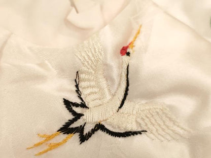 平和屋本店[]お宮参り　女の子　小物セット　刺繍　飛鶴文　箱付き　逸品　AABJ5628ja