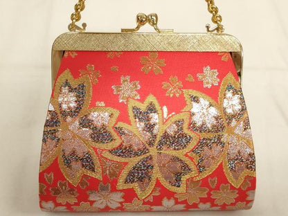 平和屋本店[]七五三　女の子　和装小物セット　舞桜文　金糸　箱付き　逸品　AABJ5629ja