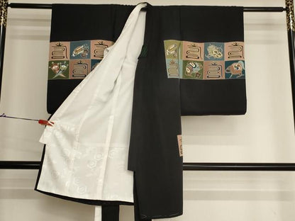 平和屋着物[]お宮参り　男の子　祝着　産着　初着　のしめ　刺繍　吉祥文字文　金糸　金彩　正絹　逸品　未使用　AABJ5631ja